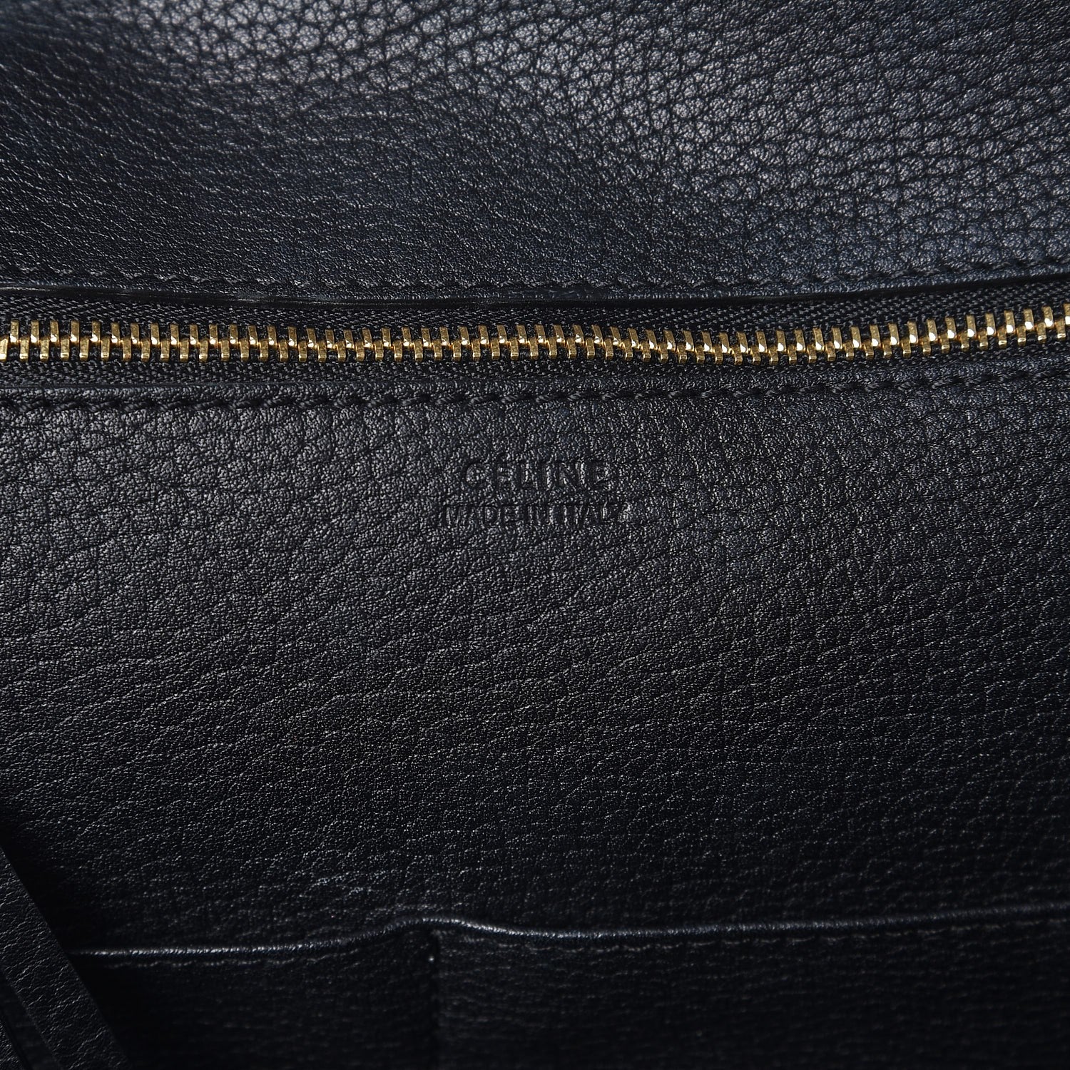 Celine Crisped Calfskin Mini Tie Knot Tote Black 6 of 11
