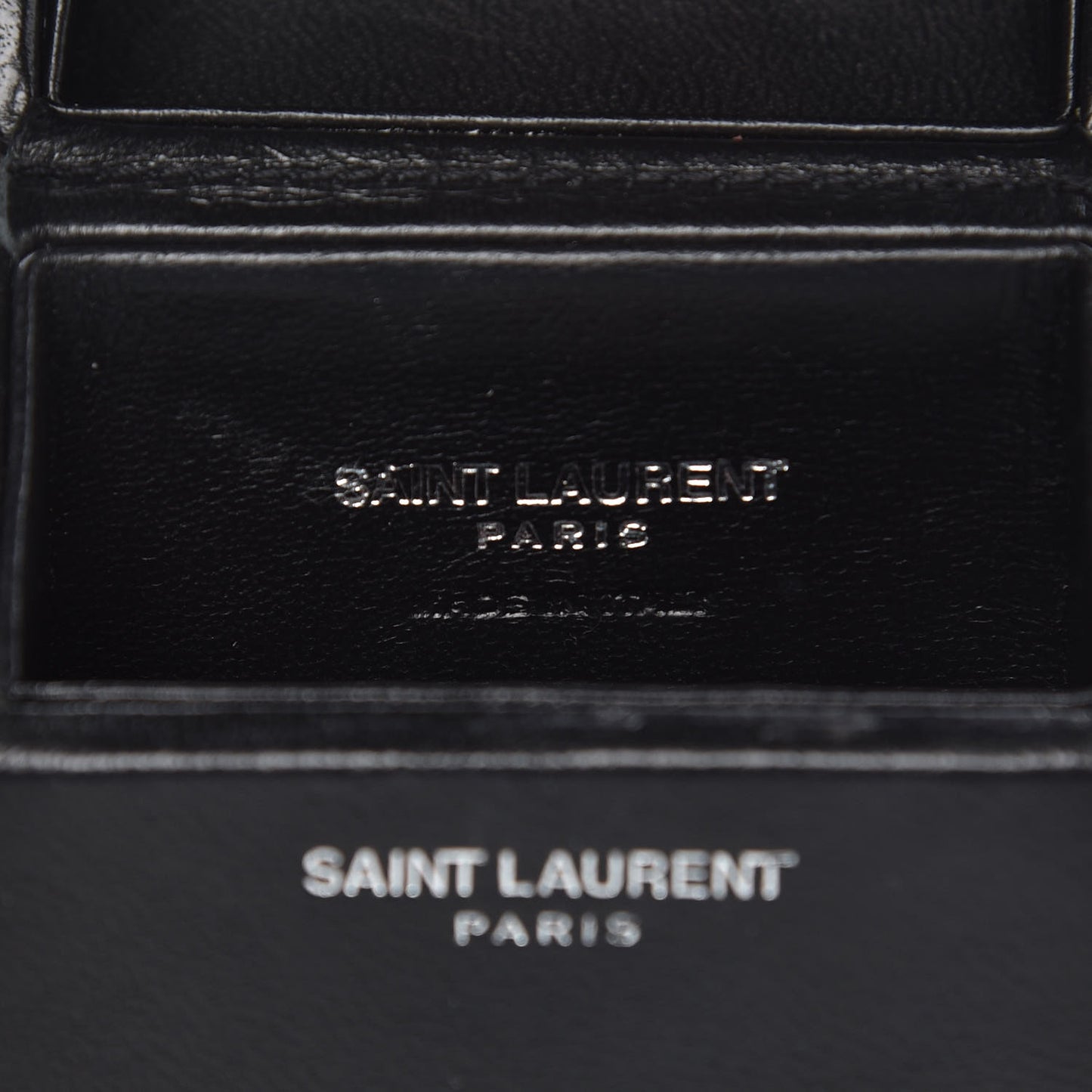 Lambskin Smoking Box Crossbody Black