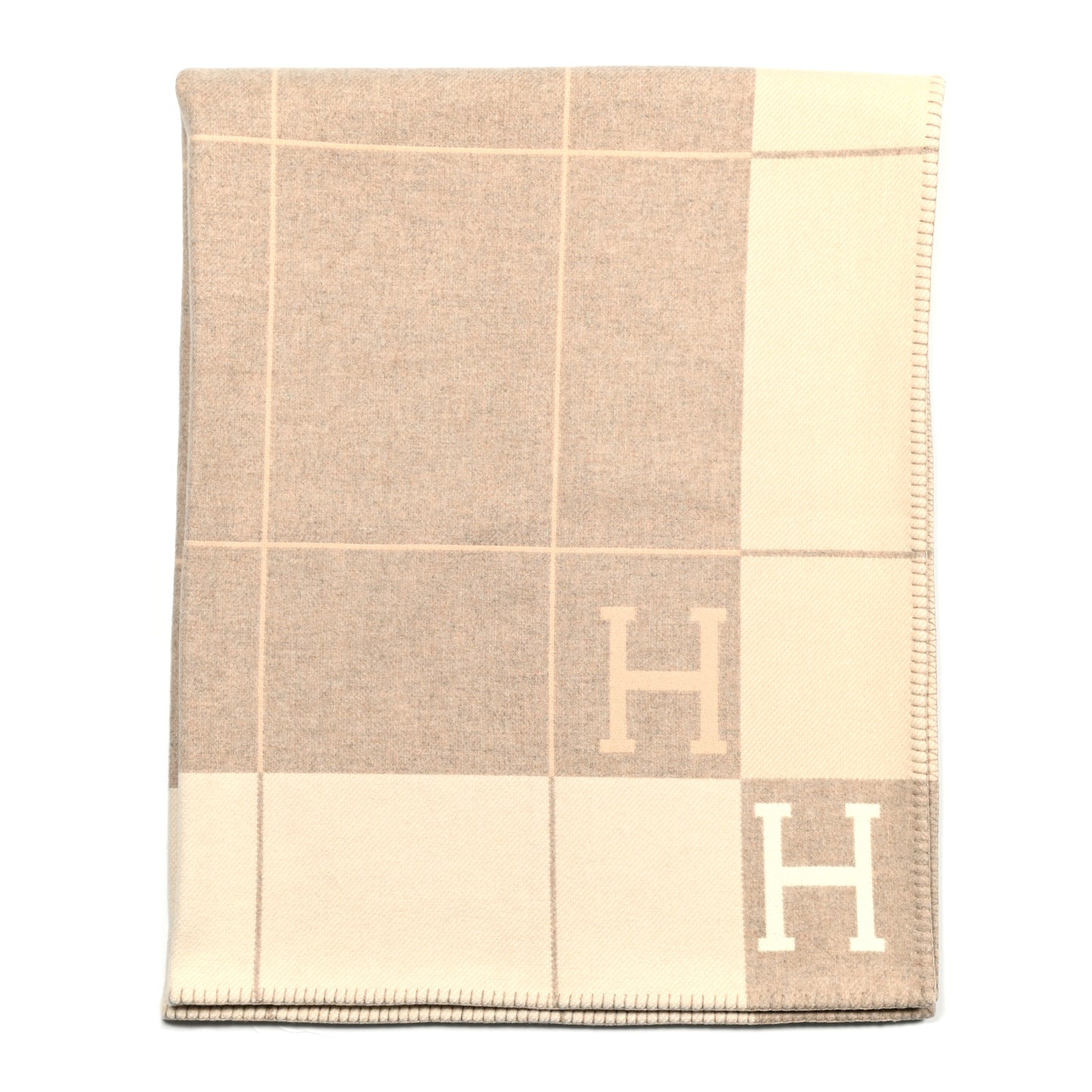 Wool Cashmere Avalon III Blanket Coco Camomille