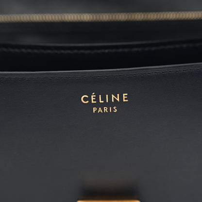 Celine Box Calfskin Medium Classic Box Flap Bag Navy 6 of 10