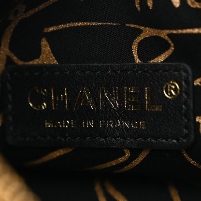 Chanel Metallic Lambskin CC Kheops Pyramid Bag Gold Black 6 of 9