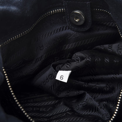 Prada Suede Scamosciato Hobo Blue 7 of 10
