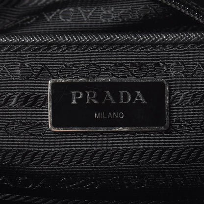 Prada Tessuto Nylon Messenger Bag Black 7 of 11