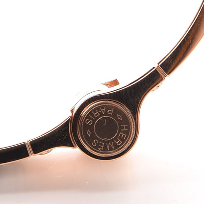 Hermes Enamel Printed Narrow Boucleries Modernes Hinged Bracelet M Black 5 of 7