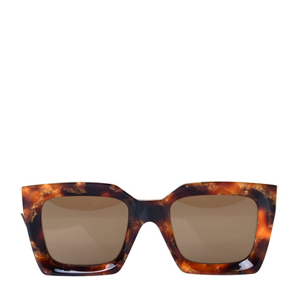 Celine Acetate Rectangle Sunglasses CL 401301 Dark Havana 2 of 6