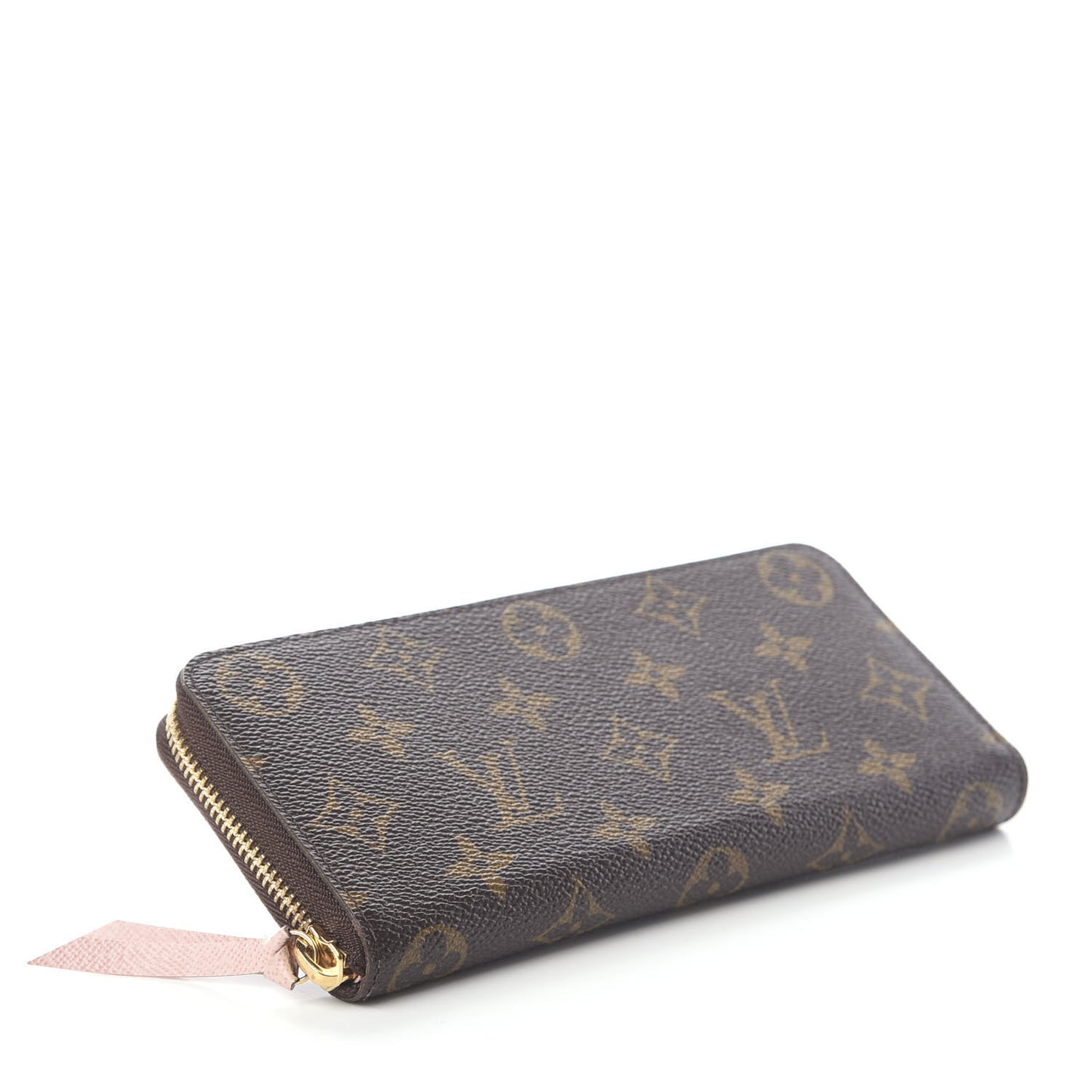 Monogram Clemence Wallet Rose Ballerine