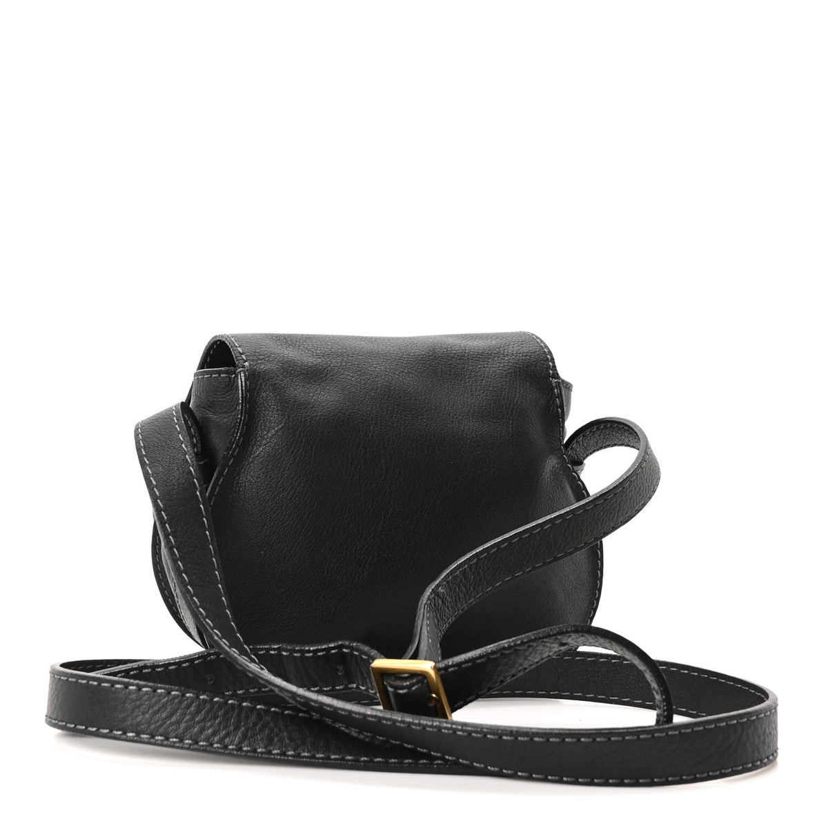 Chloe Calfskin Mini Marcie Round Crossbody Bag Black 3 of 10