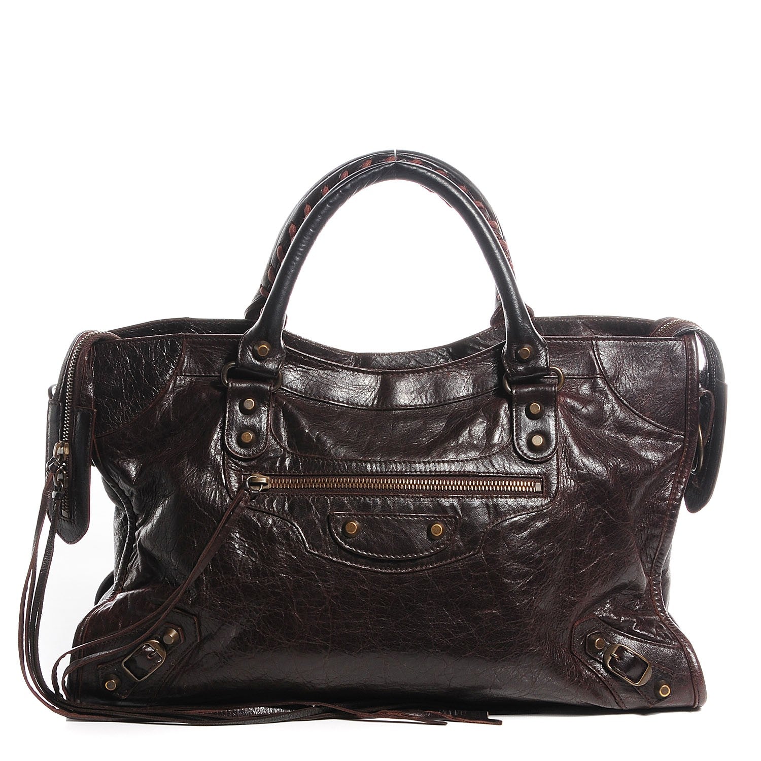 Balenciaga Chevre Classic Hardware City Chocolate 1 of 15