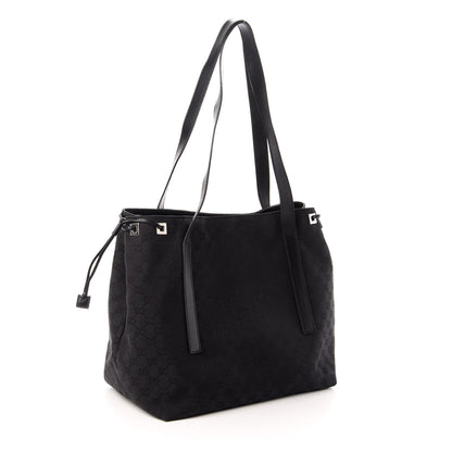 Gucci Monogram Drawstring Tote Black 3 of 9