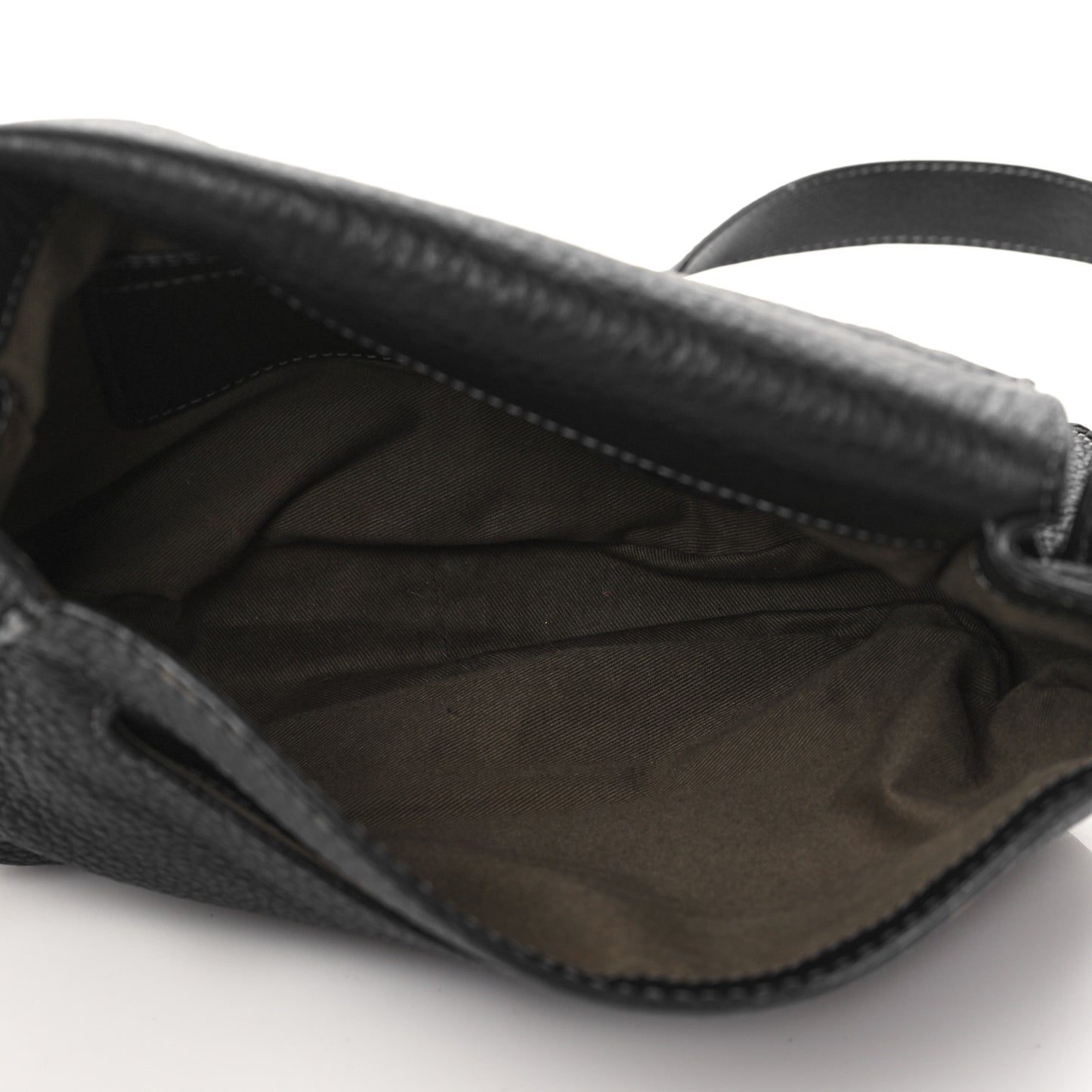 Calfskin Medium Marcie Round Crossbody Bag Black