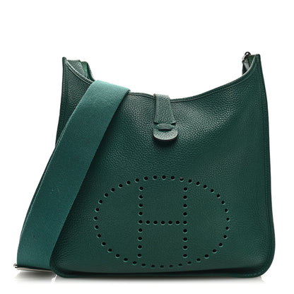 Hermes Taurillon Clemence Evelyne III PM Malachite 1 of 8