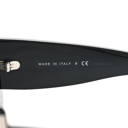 Chanel Acetate Rectangle Sunglasses 5435 Black Grey 6 of 8