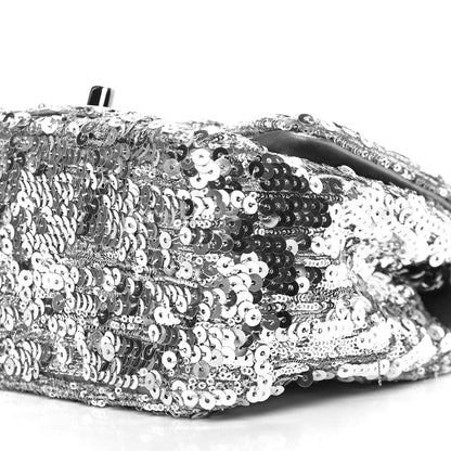 Chanel Sequin Mini Square Flap Grey 9 of 9