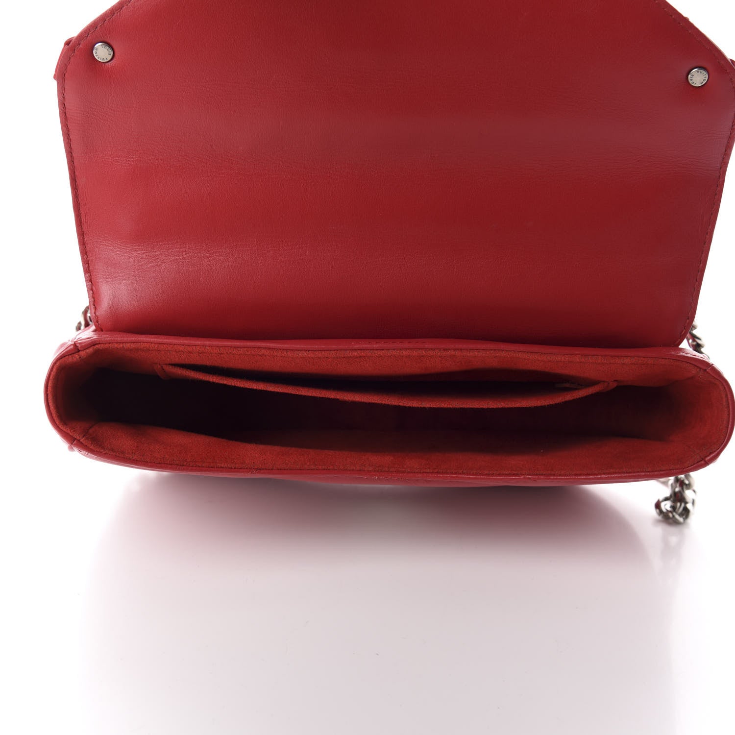 Louis Vuitton Calfskin New Wave Chain MM Ecarlate 5 of 10