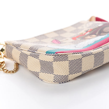 Louis Vuitton Damier Azur 2015 Christmas Animation Mini Pochette Accessories 8 of 10