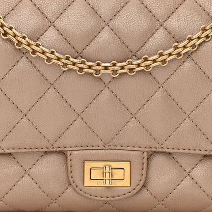 Chanel Metallic Calfskin Quilted 2.55 Reissue 226 Flap Dark Gold 8 of 12