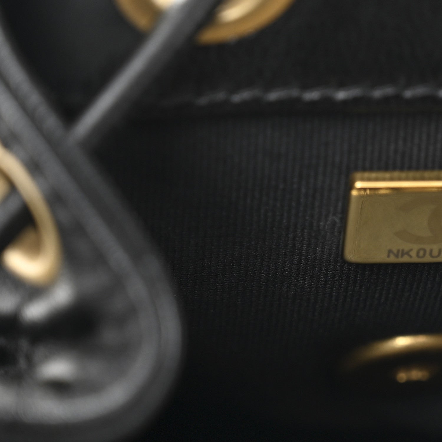 Chanel Lambskin Quilted Logo Mini Backpack Black 7 of 10
