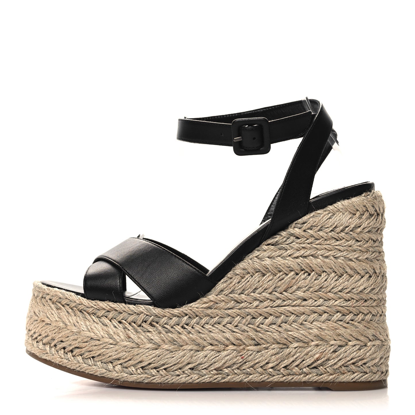 Denim Mariza Zeppa 130 Wedge Sandals 38 Black
