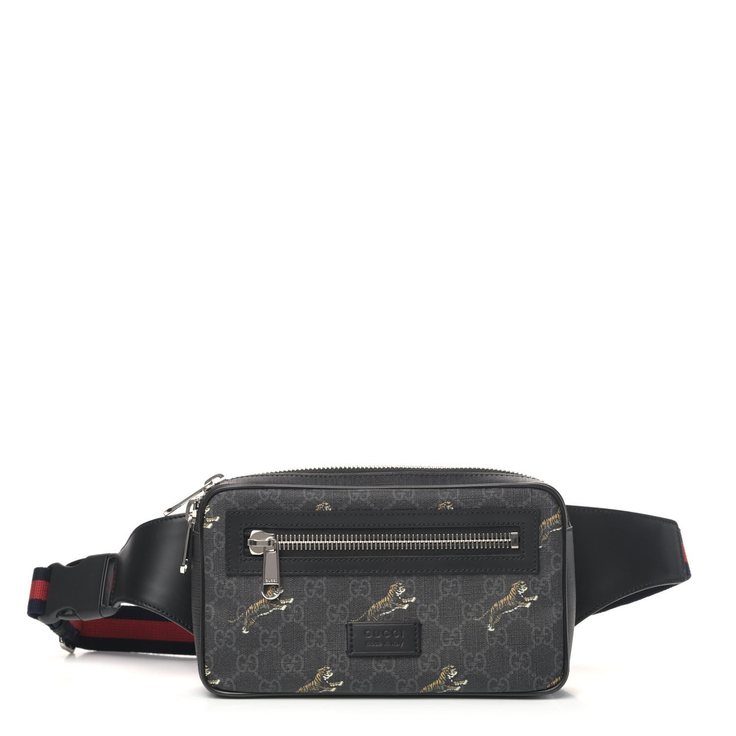 Gucci Soft GG Supreme Monogram Tigers Belt Bag Black Multicolor 1 of 4