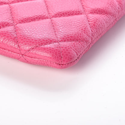Chanel Caviar Quilted Large Cosmetic Case Pink 9 of 9