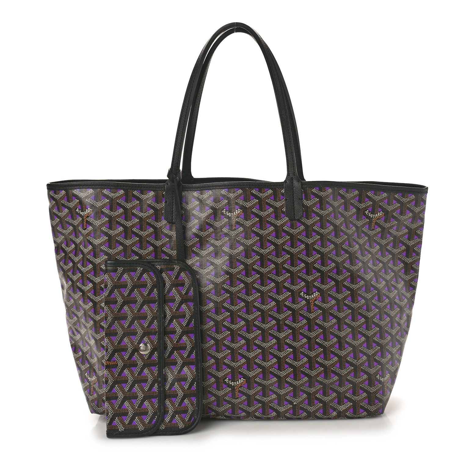 Goyard Goyardine Saint Louis Claire Voie PM Black Violet 2 of 17