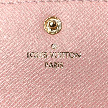 Louis Vuitton Damier Azur Emilie Wallet Rose Ballerine 6 of 6