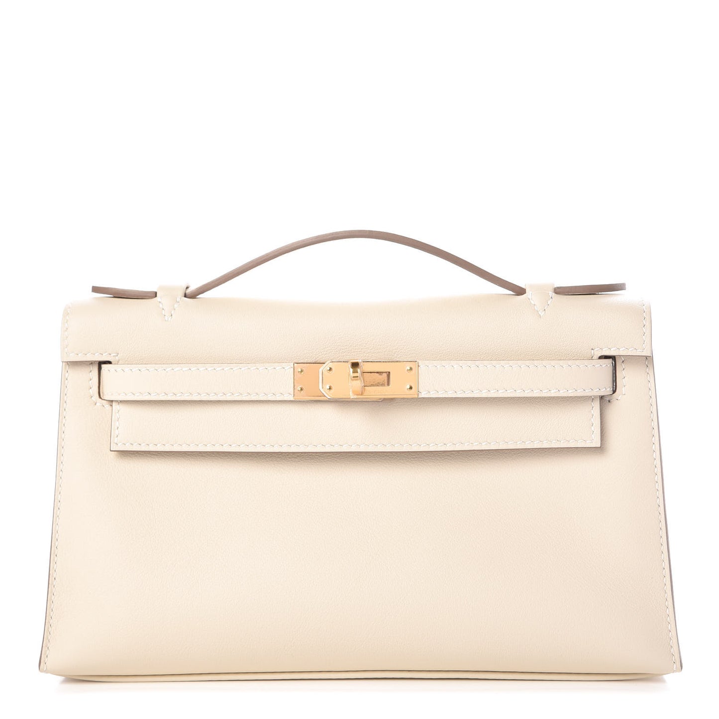 Swift Kelly Pochette Clutch Craie