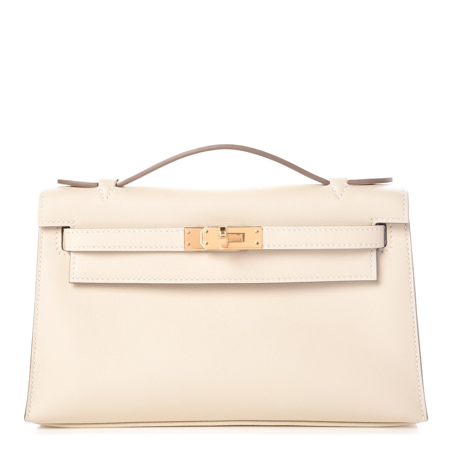 Hermes Swift Kelly Pochette Clutch Craie 1 of 31