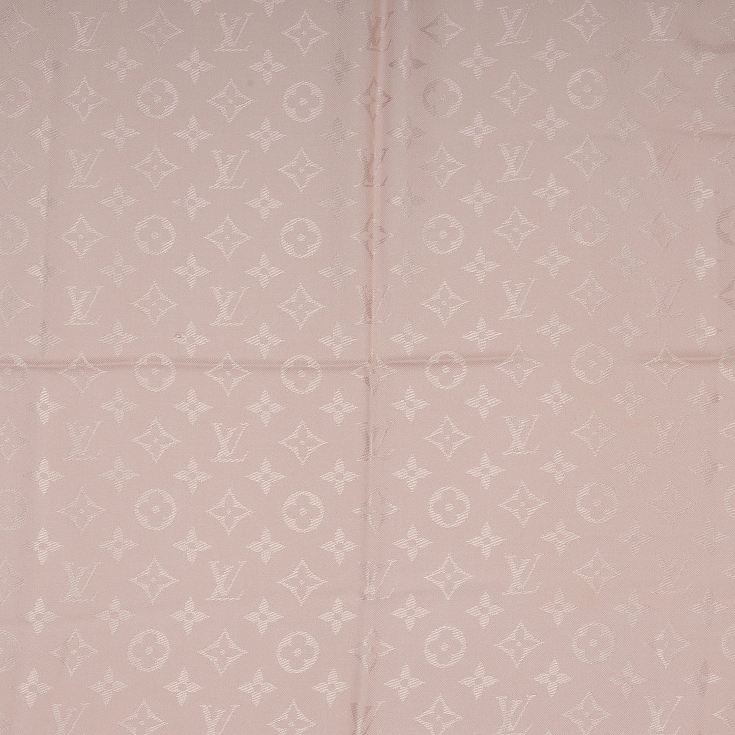 Wool Silk Monogram Shawl Rose Petale