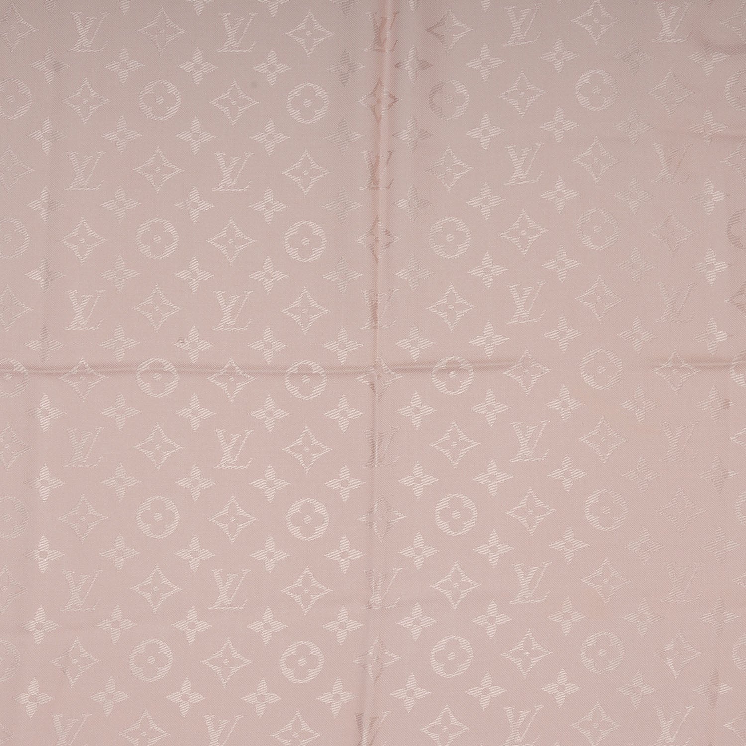 Louis Vuitton Wool Silk Monogram Shawl Rose Petale 4 of 5