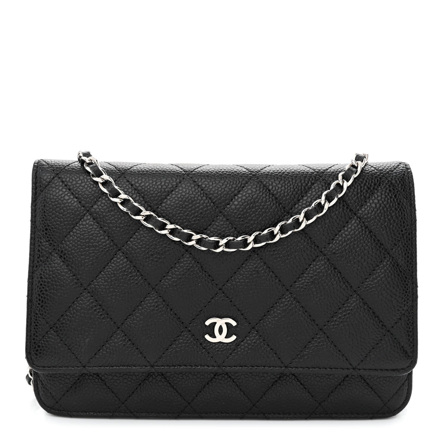 Chanel Caviar Quilted Wallet on Chain WOC Black 1 of 11