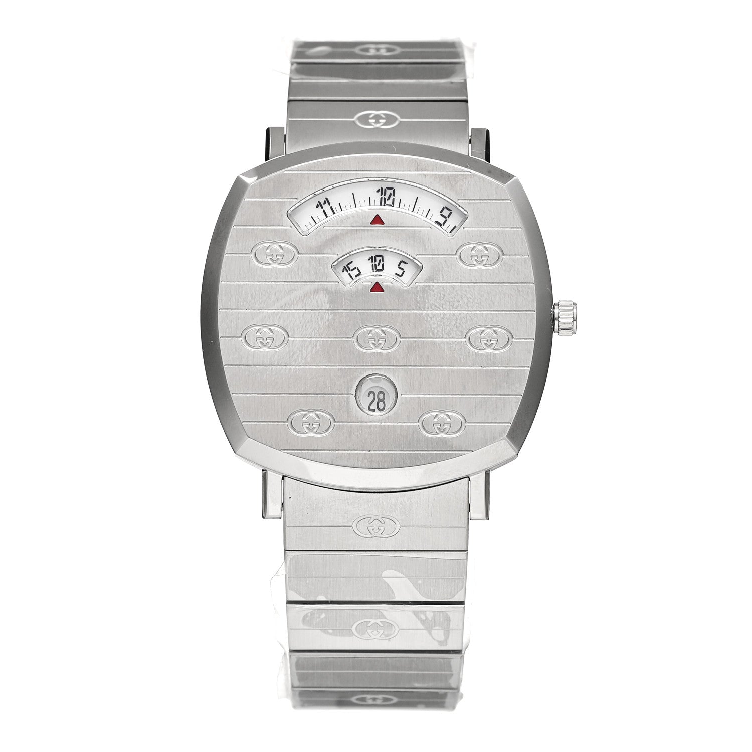 Gucci Stainless Steel 38mm Grip Quartz Watch 1 of 5