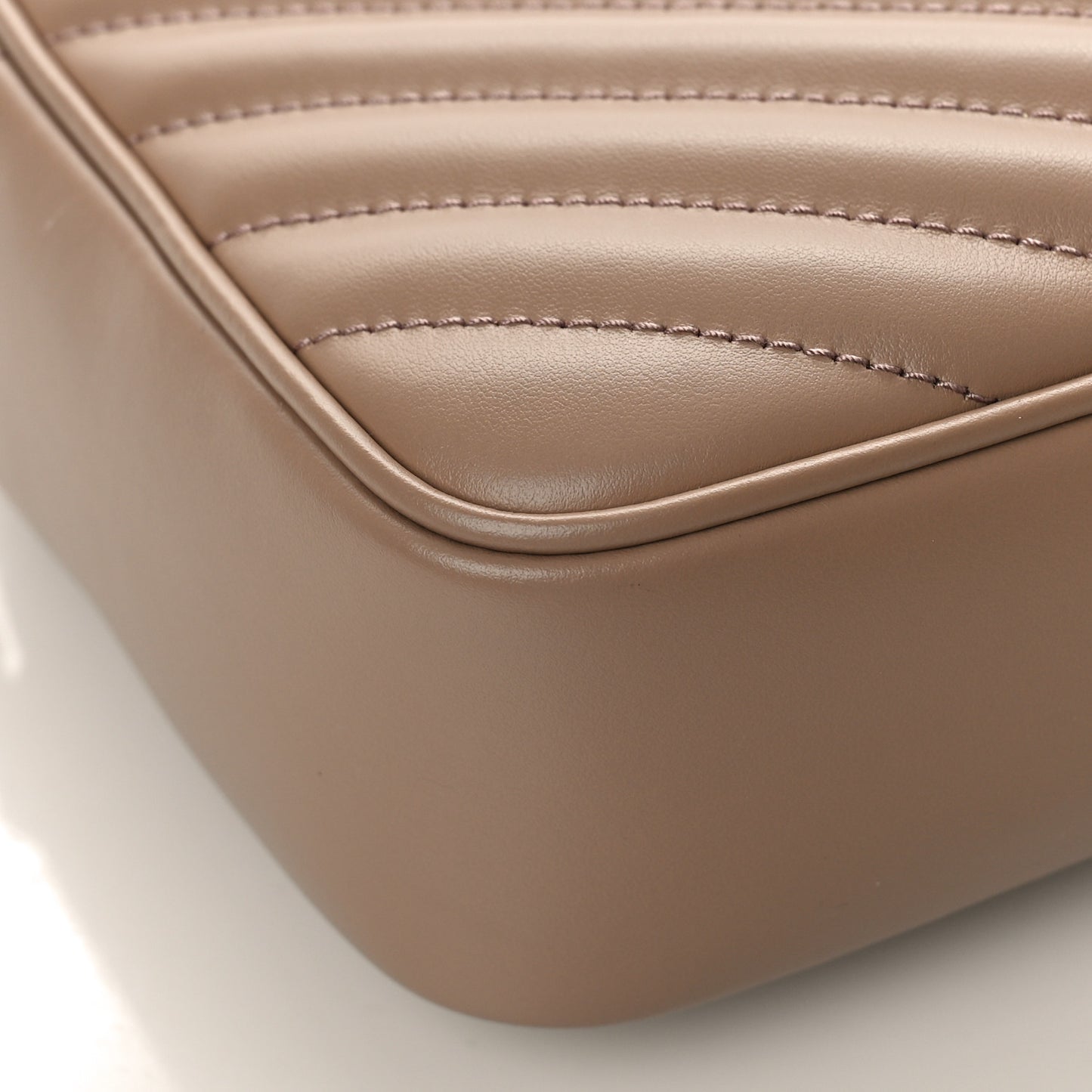 Calfskin Matelasse Monogram Lou Camera Bag Taupe