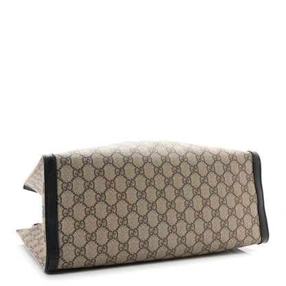 Gucci GG Supreme Monogram Medium Padlock Tote Black 4 of 10