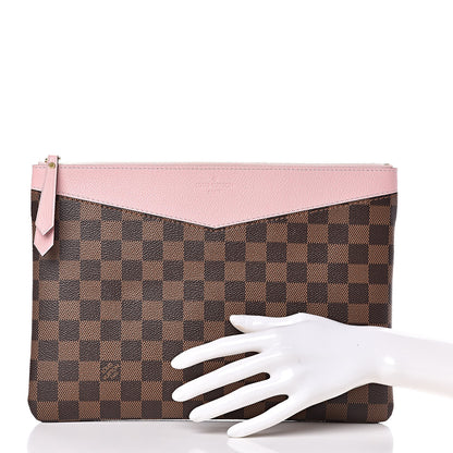 Louis Vuitton Damier Ebene Daily Pouch Rose Poudre 2 of 10