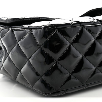 Chanel Patent Quilted Jumbo Single Flap Black 9 of 13