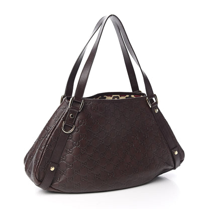 Gucci Guccissima Medium Abbey Shoulder Bag Chocolate 3 of 10
