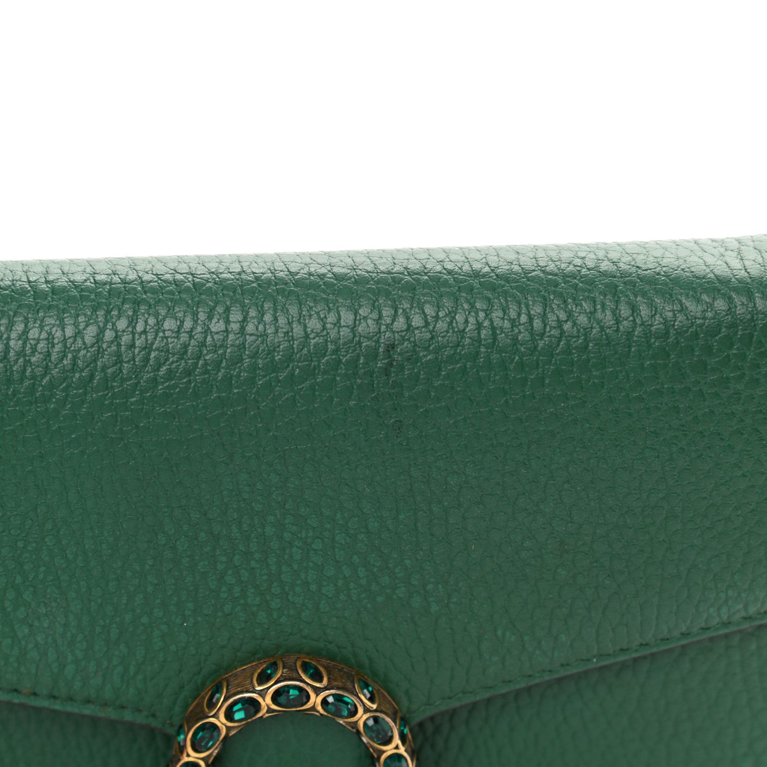 Gucci Calfskin Mini Dionysus Chain Wallet Emerald 16 of 16