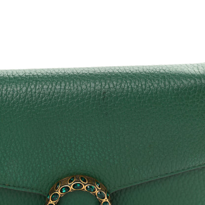 Gucci Calfskin Mini Dionysus Chain Wallet Emerald 16 of 16