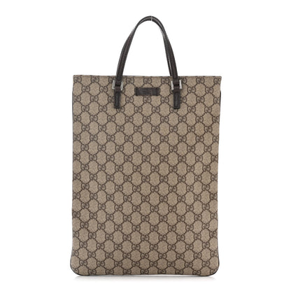 Gucci GG Plus Monogram Flat Vertical Tote Dark Brown 1 of 11