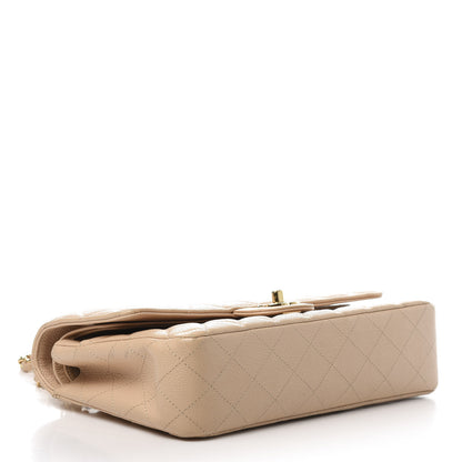Chanel Caviar Quilted Medium Double Flap Beige Clair 4 of 11