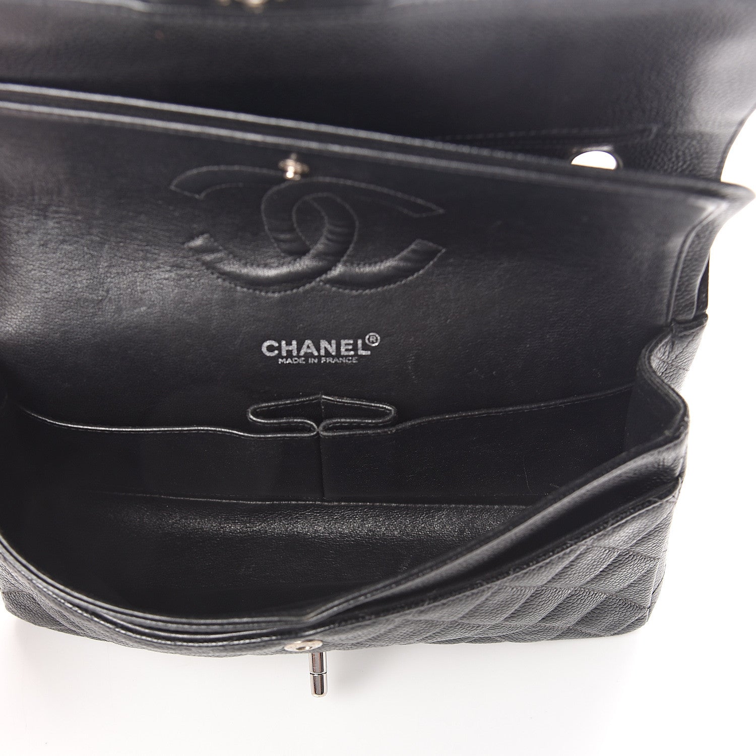 Chanel Caviar Quilted Medium Double Flap Black 4 of 12