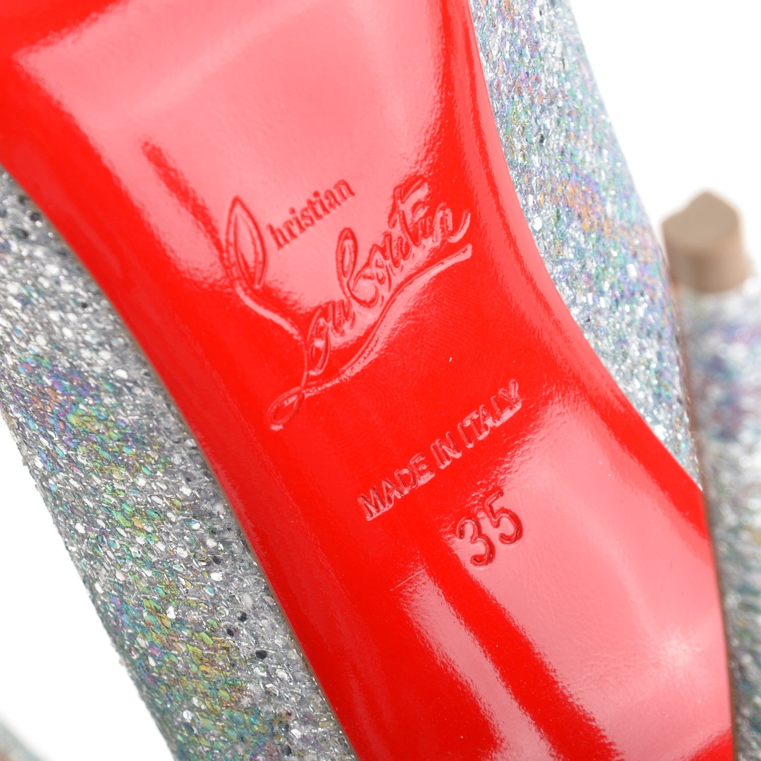 Christian Louboutin Glitter Solaria So Kate 120 Pumps 35 Multicolor 6 of 6