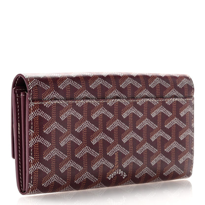 Goyard Goyardine Varenne Long Wallet Burgundy 3 of 8