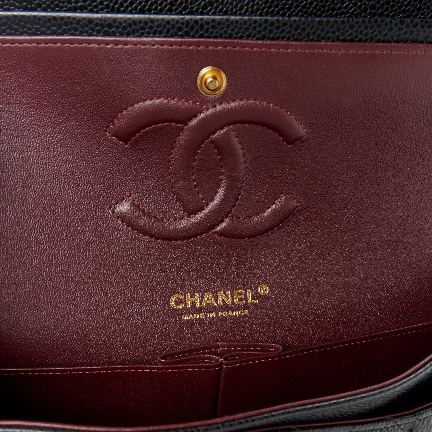 Chanel Caviar Quilted Medium Double Flap Black 6 of 11