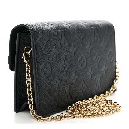 Louis Vuitton Empreinte Vavin Chain Wallet Black 3 of 10