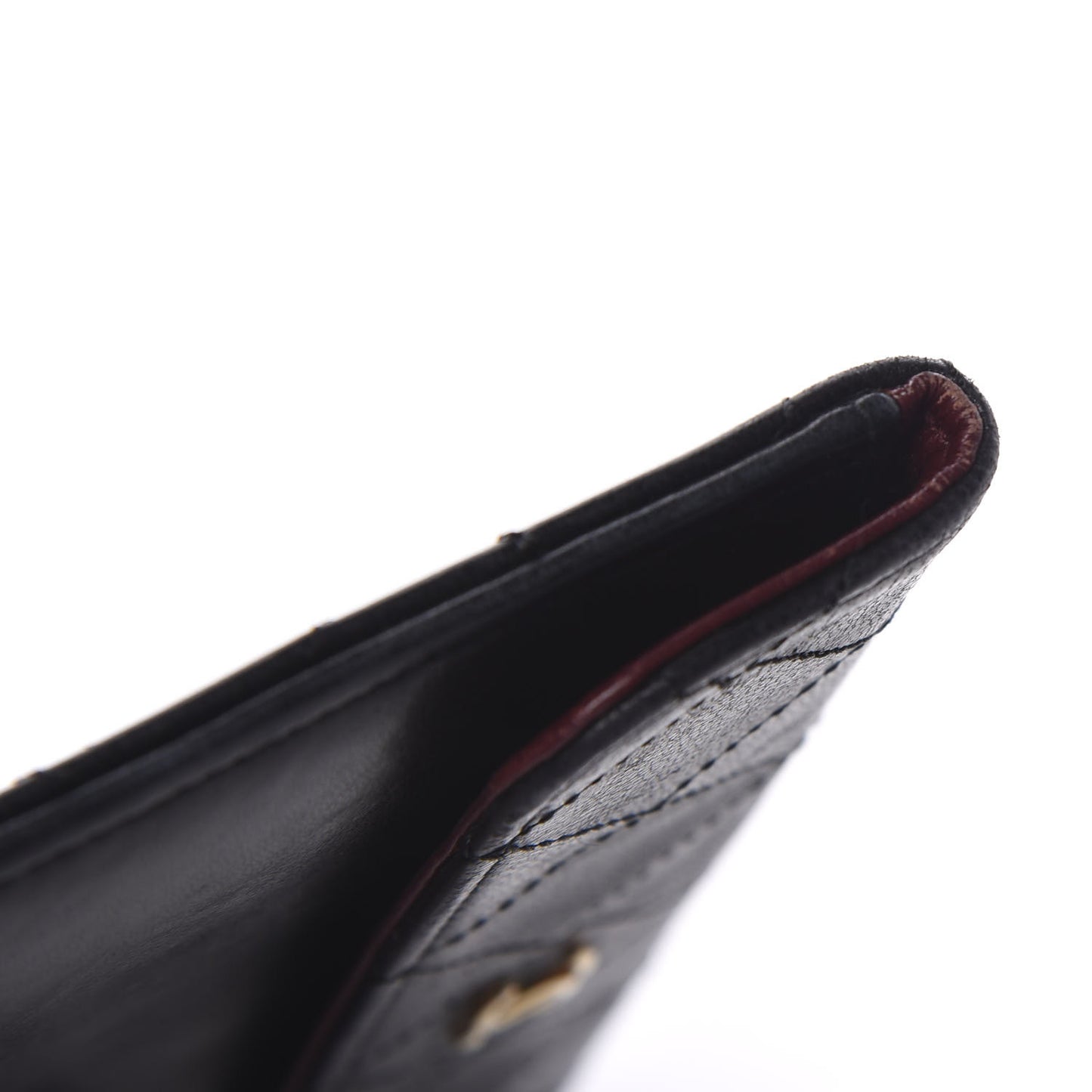 Lambskin Quilted Medium Single Flap Black