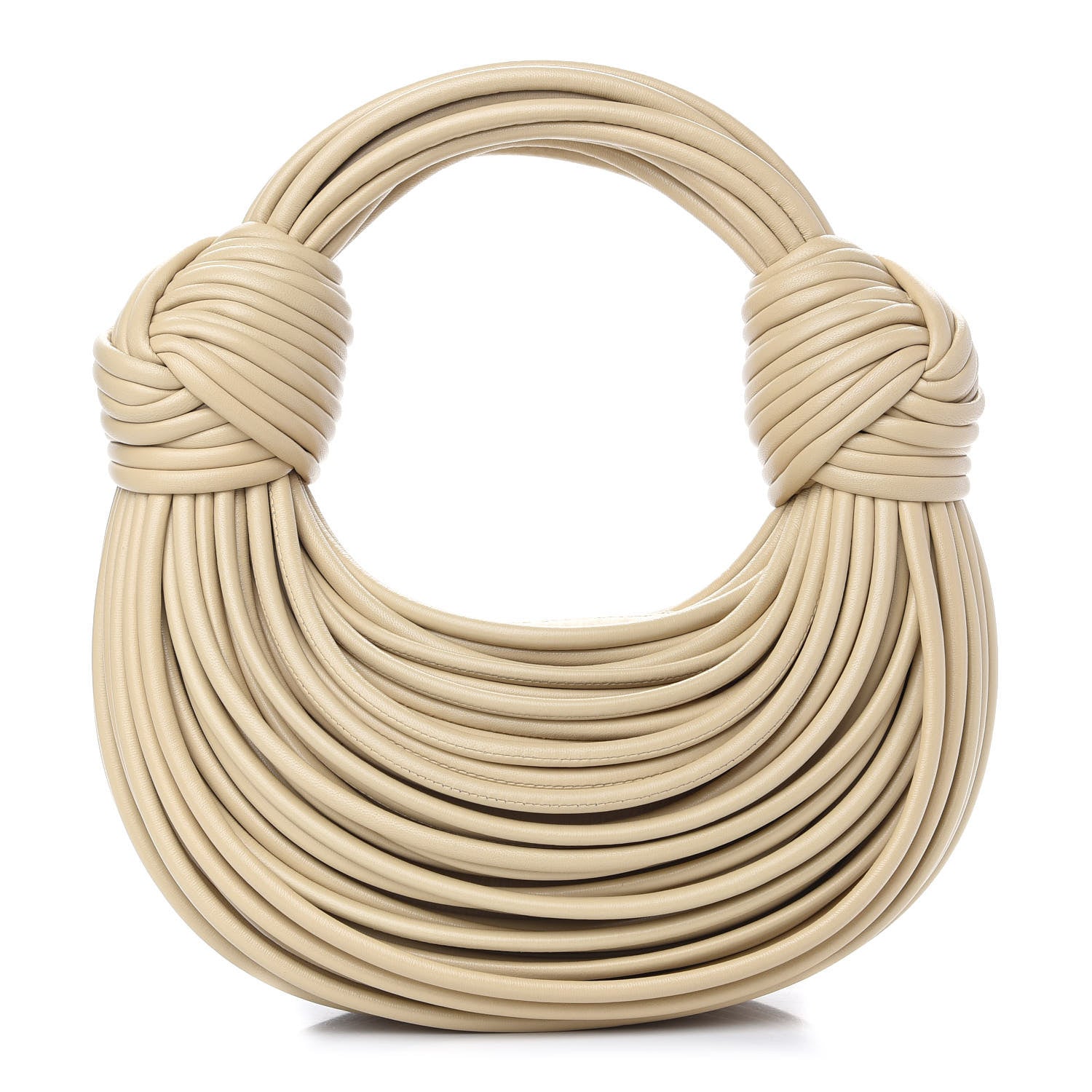 Bottega Veneta Nappa Mini Tubular Double Knot Porridge 1 of 8