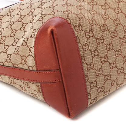 Gucci Metallic Monogram Medium Craft Tote Red 5 of 8