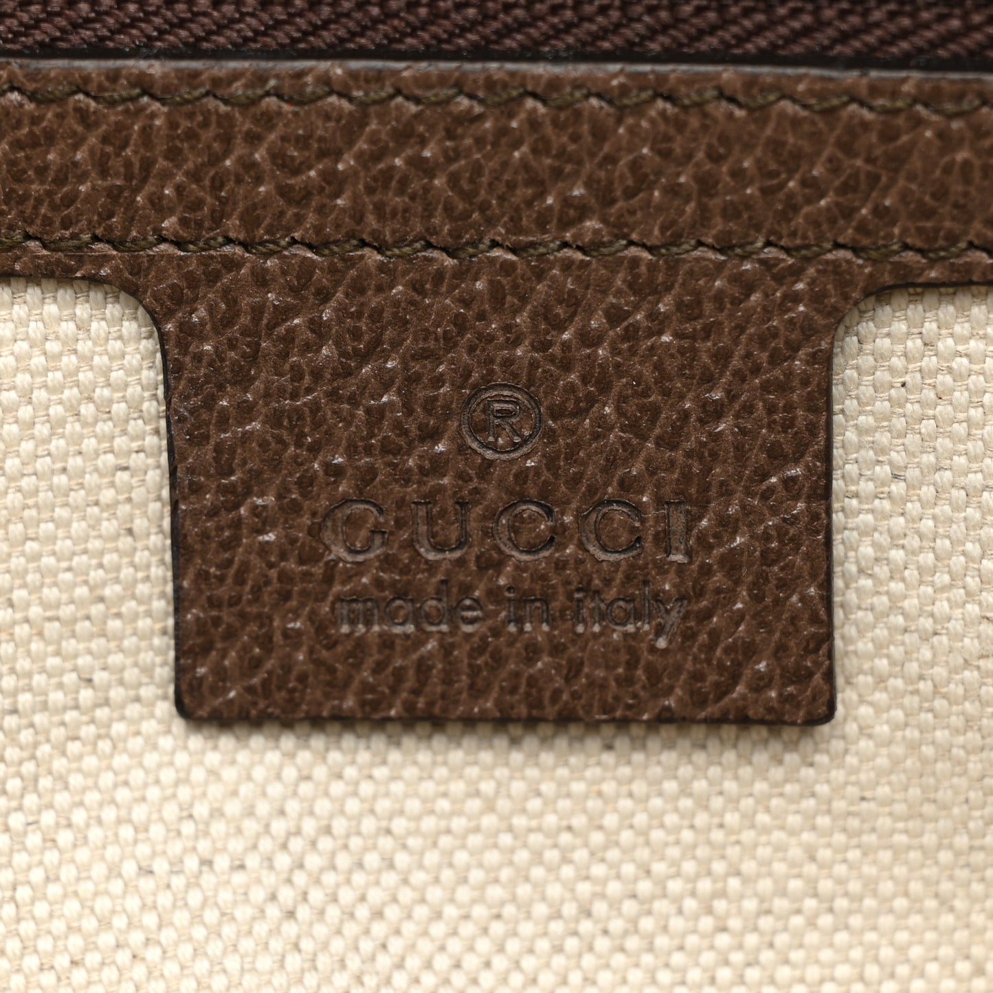 Soft GG Supreme Monogram Medium Ophidia Belt Bag Dark Brown